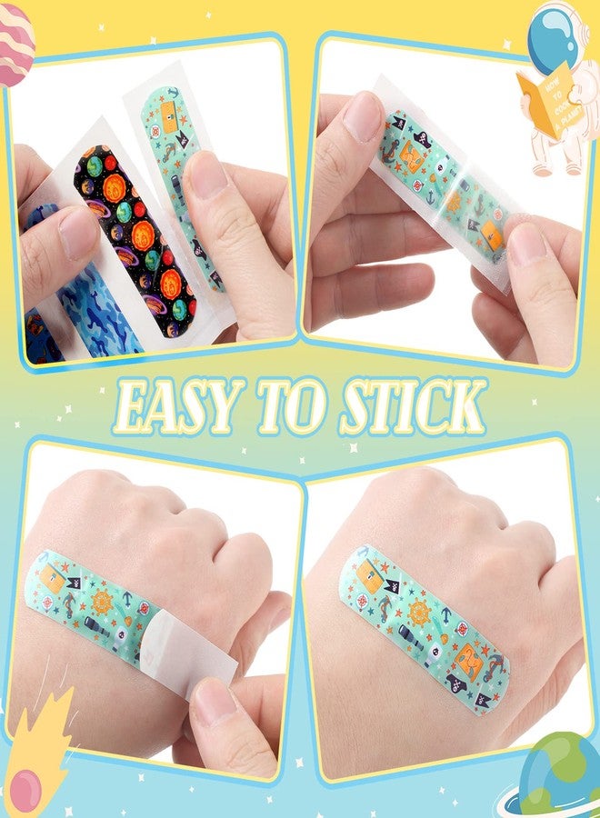 Panelee 120 Pcs Kids Bandages Bulk Cute Cartoon Flexible Waterproof Breathable Bandages Strip Protect Cuts and Scrapes for Girls Boys Children Toddlers(Stylish Style) - Image 5